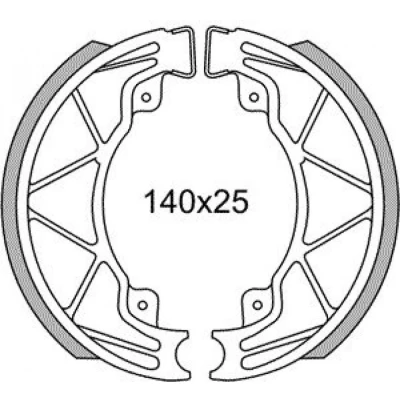 Afbeelding van Remsegmentet Newfren GF0268 Piaggio Runner, Hexagon 125/180
