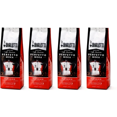 Afbeelding van Bialetti Moka Classico gemalen koffie 4 x 250 gram
