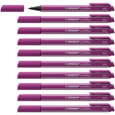 Afbeelding van STABILO pointMax Hardtip Fineliner 0,8 mm Lila per stuk