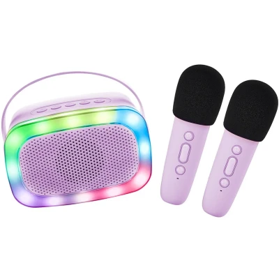 Afbeelding van Lalarma Karaoke set 2 Microfoons Lila