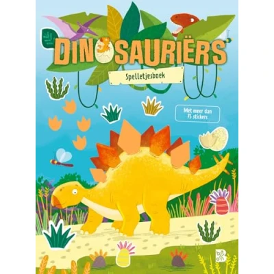 Afbeelding van Uitgeverij ballon sticker en spelletjesboek dinosauriërs