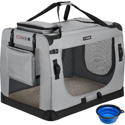 Afbeelding van Cadoca Honden &amp; Katten Reisbench XL 81x56x58cm Grijs