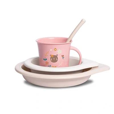 Afbeelding van Suavinex Forest Roze 4 delig Dinerset SXZFEE070294