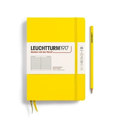 Afbeelding van Leuchtturm1917 Notitieboek Lemon Medium Gelinieerd