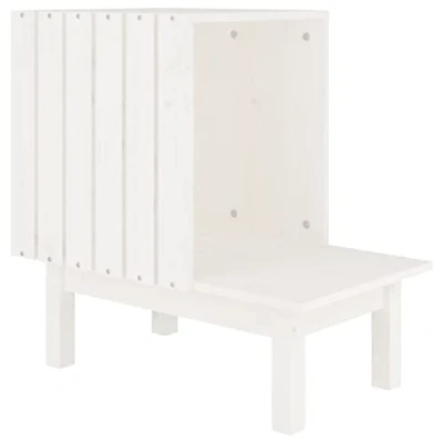 Afbeelding van Kattenhuis 60X36X60 Cm Massief Grenenhout Wit