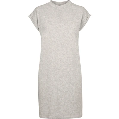 Afbeelding van Super Oversized damesshirt &#039;Turtle Shoulder Dress&#039; Heather Grey XS