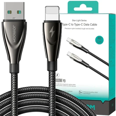 Afbeelding van Joyroom Pioneer Series SA31 AL3 USB A / Lightning 3A kabel 1,2m Zwart