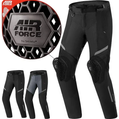 Afbeelding van SHIMA Rush 2.0 Vented Waterproof Zwart Textiele Motorbroek Maat XL Broek