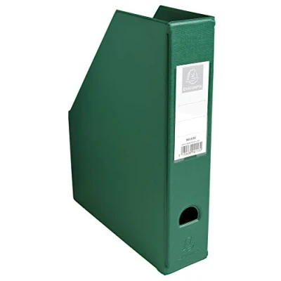 Afbeelding van Exacompta 90153E verzamelalbum van hard pvc met gelijmde etikettenhouder en greepgat, rug 70 mm, donkergroen