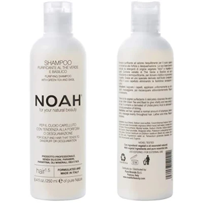 Afbeelding van Noah 1.5 reinigende shampoo met groene thee en basilicum 250 ml