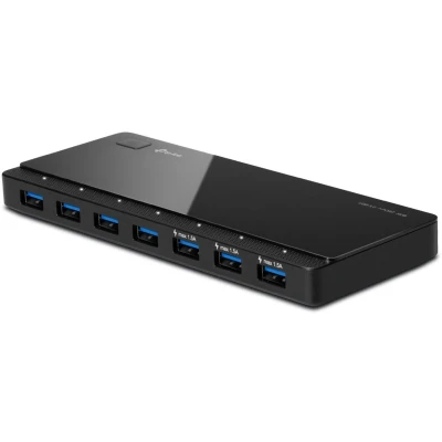 Afbeelding van TP Link UH700 interface hub USB 3.2 Gen 1 (3.1 1) Micro B 5000 Mbit/s Zwart