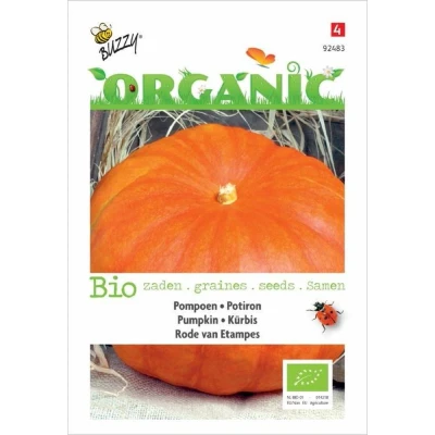 Afbeelding van Organic Pompoen Etampes (Skal 14725) Tuinplus Buzzy