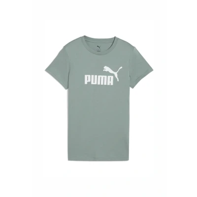 Afbeelding van ESS No. 1 Logo T shirt voor Dames, Groen, Maat S PUMA
