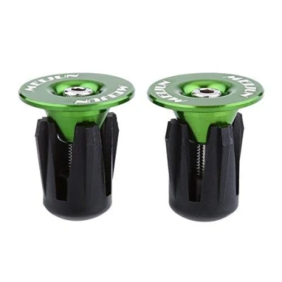 Afbeelding van 2 stuks fietsstuureinddoppen voor de meeste fietsen (groen)