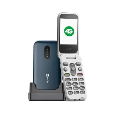 Image de Doro Gsm 2820 4g À Clapet + Support White/blue