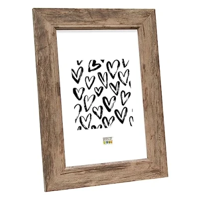 Afbeelding van Deknudt Frames fotolijst S48SH3 bruine houttint breed 18x24 cm