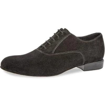 Afbeelding van Diamant Heren Ballroom Dansschoenen 180 025 001 Zwart Suède Maat 41