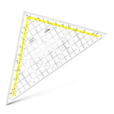 Afbeelding van Geodriehoek Aristo 1650/2 225mm met greep transparant