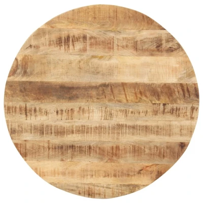 Afbeelding van Tafelblad rond 15 16 mm 70 cm massief mangohout