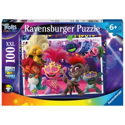 Image de Puzzle 100 pièces XXL Ravensburger Chante à pleine voix Trolls 2