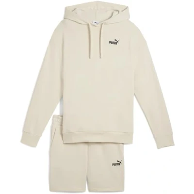 Afbeelding van Puma Short Hooded Relaxed SUIT SET Trainingspak, Dames, Maat: Large, Alpine snow