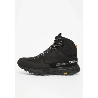 Afbeelding van Jack Wolfskin Terraquest Texapore MID Outdoorschoenen, Heren, Maat: 45, Black Leer en textiel