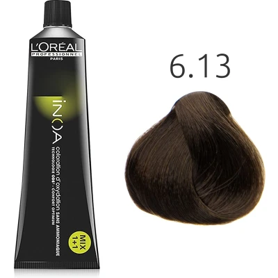 Afbeelding van L&#039;Oréal INOA 6.13 Donker As Goudblond 60 gr