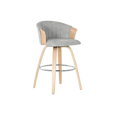 Afbeelding van Kruk Home ESPRIT Grijs Hout 58 x 56 86 cm