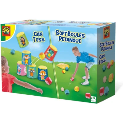 Afbeelding van Behendigheidsspel SES Creative Chamboule tout and soft petanque balls