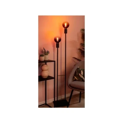 Afbeelding van EGLO Valdemoro Vloerlamp E27 110,5 cm Zwart Staal