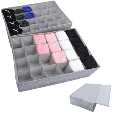 Afbeelding van SIMPLE JOY® PAX50 Set van 2 Ikea kast organizers Perfecte pasvorm Stabiele bodem Lade opbergsysteem voor sokken, ondergoed, stropdassen