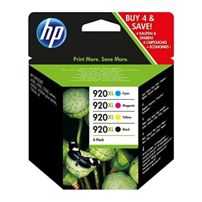 Afbeelding van HP 920XL Zwart Cyaan Magenta Geel Ink Cartridge Bundle Pack