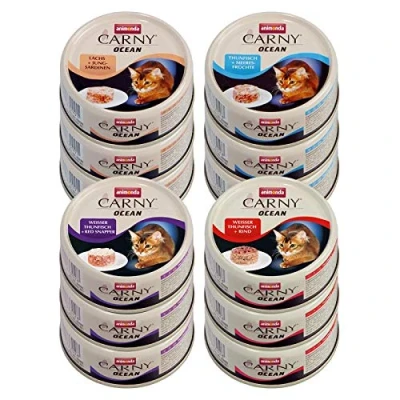 Afbeelding van 12x80g Ocean Oceaan Mix (4 smaken) animonda Carny Kattenvoer