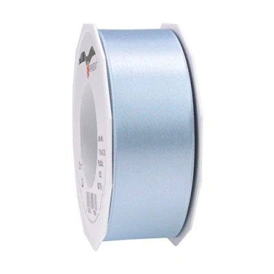Afbeelding van DIT Pattberg satijnen cadeaulint lichtblauw, 24 meter voor geschenkverpakking, 4,1 cm breed, decoratief lint geschenken elke gelegenheid