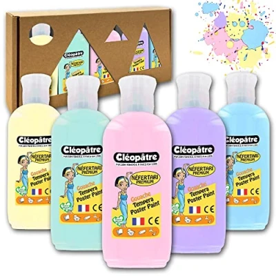 Afbeelding van CLEOPATRE PGN100XX5P Gouache Nefertari Pastel in 100 ml, meerkleurig, 5 stuks