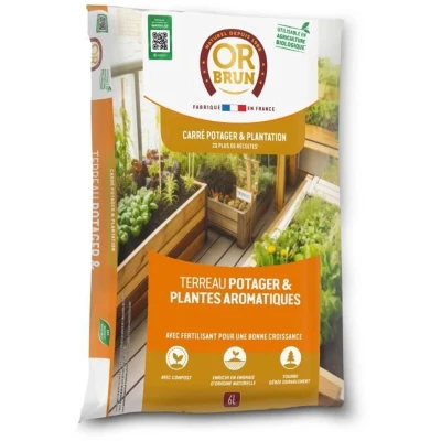 Afbeelding van Groentegrond &amp; Aromatische planten OR BRUN OBRTARO6U 6L Snelle groei