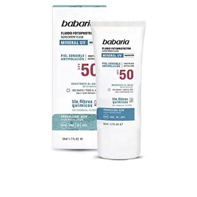 Afbeelding van Zonnebrand Lotion Babaria Solar Mineral UV Spf 50 (50 ml)