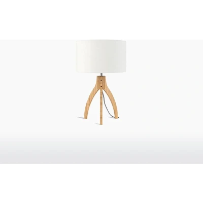 Afbeelding van GOOD&amp;MOJO Tafellamp Annapurna Wit/Bamboe Ø36cm