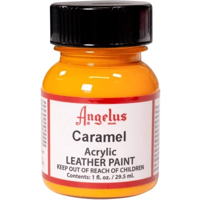 Afbeelding van Angelus Leather Acrylic Paint textielverf voor leren stoffen acrylbasis Caramel 29,5ml