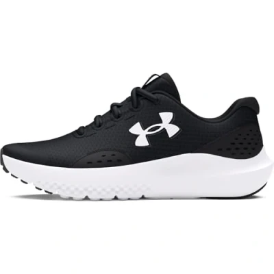 Afbeelding van Under Armour Ua Bgs Surge 4 Sneakers voor jongens, Zwart, hoge zichtbaarheid, geel, wit