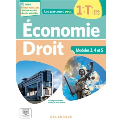 Image de Les Parcours Pros Économie Droit 1re, Tle Bac Pro (2024) Pochette élève