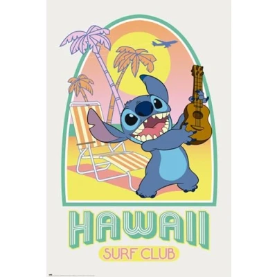 Afbeelding van Disney Stitch Hawaii Club Surf Poster 61x91.5cm
