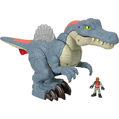 Image de Jurassic World Imaginext Jouet Dinosaure Carnotaurus Avec Attaque De Piques, 2 Éléments Jeu Hml42