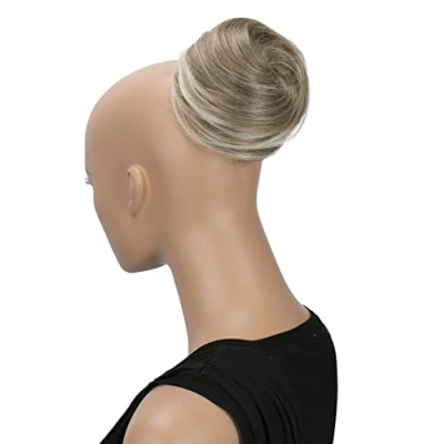 Afbeelding van CAISHA Hepburn Bun haarstukje, opgestoken haar, donkerblond mix, DC18
