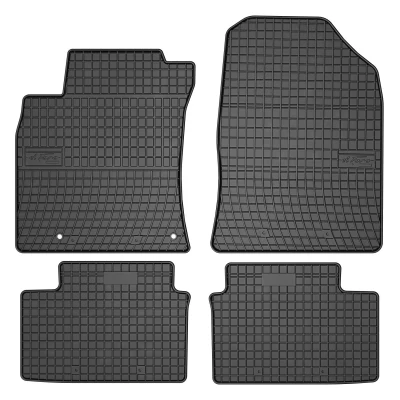 Afbeelding van FROGUM 402119 Vloermatset Rubber voor en achter 4 Zwart