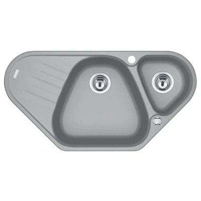 Afbeelding van Franke inbouwspoelbak Maris MRG 612 E Fragranit DuraKleenPlus/beige/hoekversie 1140197784