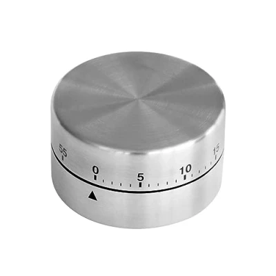 Afbeelding van Fackelmann 41936 mechanische timer van roestvrij staal, magnetisch