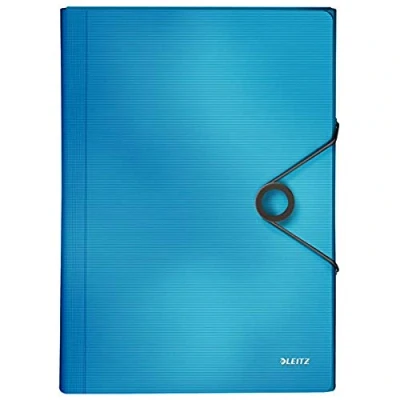 Afbeelding van LEITZ 45791030 Carpeta omlijsting SOLID PP met 6 aparte hangers más 1 extra ancho DIN A4 blauw