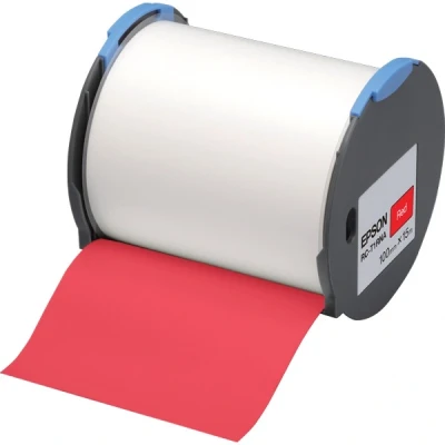 Image de Epson RC T1RNA Polyoléfine auto adhésif rouge Rouleau (10 cm x 15 m) 1 rouleau(x) ruban plastique pour LabelWorks Pro100