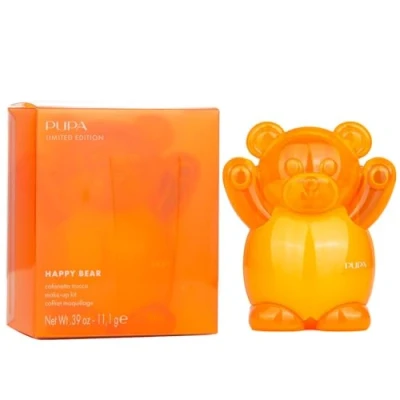 Afbeelding van Happy Bear Make up Kit Limited Edition 004 Orange by Pupa Milano for Women 0,39 oz